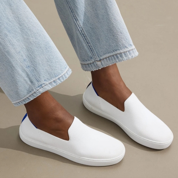 Rothy's The Original Bright White Slip OnSneakers New